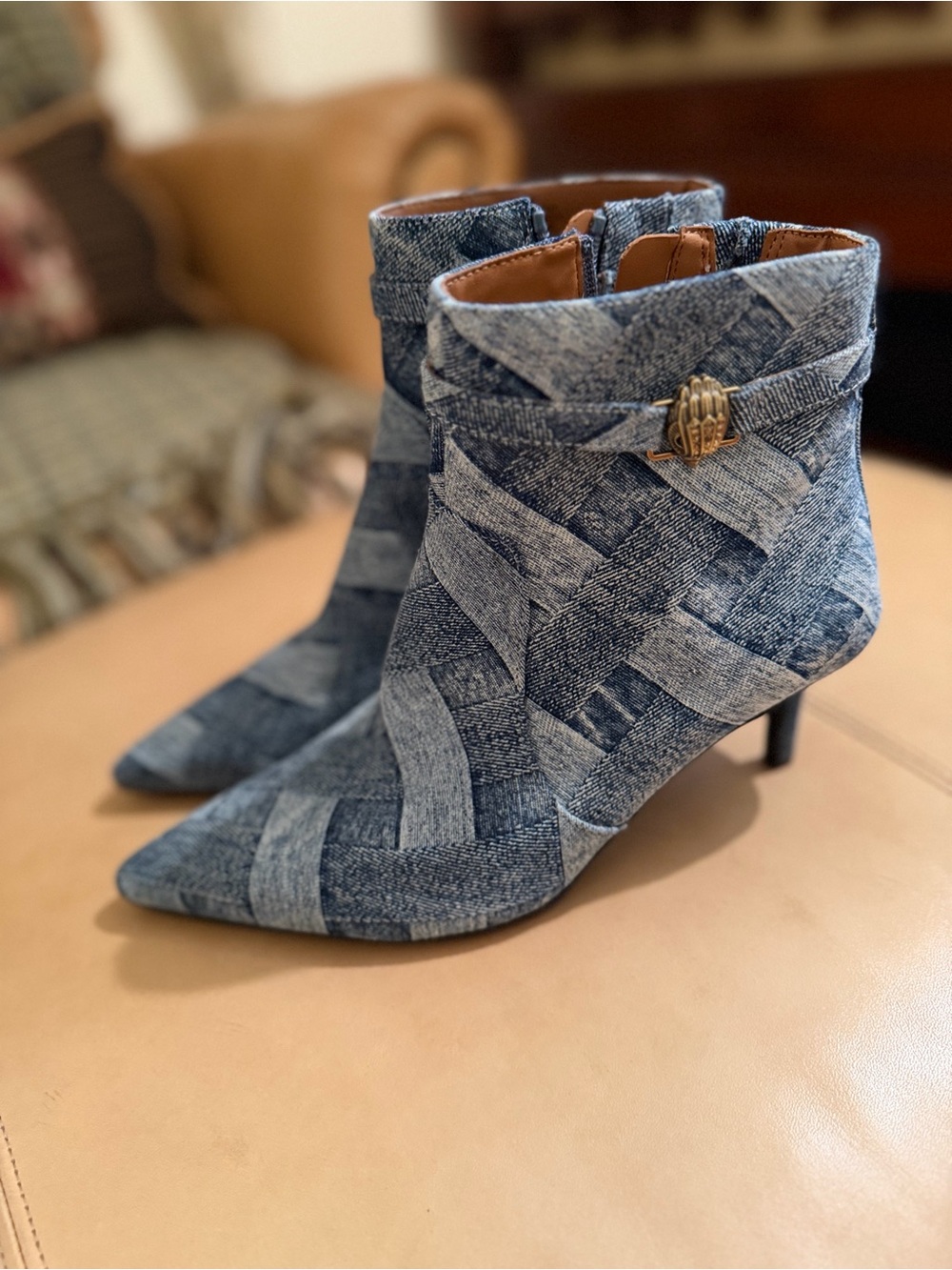 Kurt Geiger Denim Ankle Boot NEW